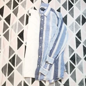 Island Company Buttoned Shirt & Trufit White Tee